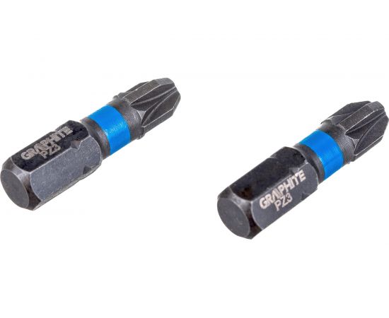 Биты ударные Graphite PZ3 x 25 мм 1/4" S2 2 шт. 56H505 