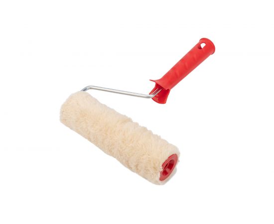 Валик REXANT натуральный бесшовный мех, ворс 12мм, ширина ролика 180мм, диам. 42мм, бюгель 6мм 89-0035 