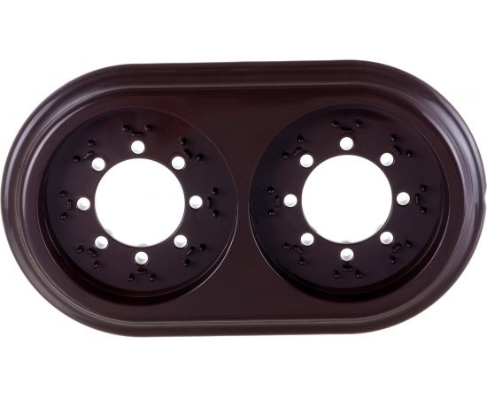 Рамка 2-местная Bylectrica, серия РЕТРО ЮЛИГ.735212.471, шоколад 