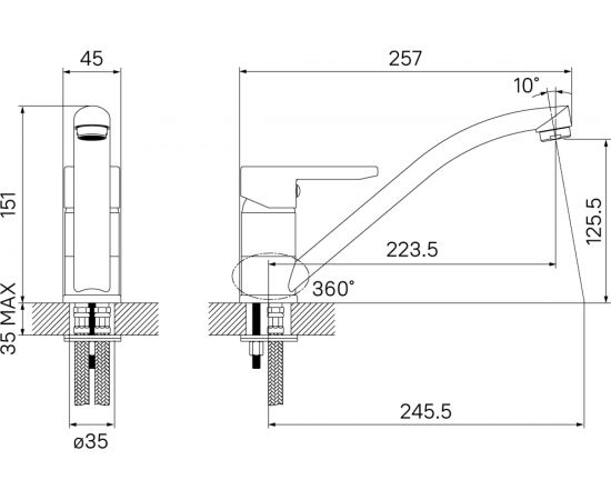 Смеситель для кухни IDDIS Sena ID SENSB00i05 – изображение 12