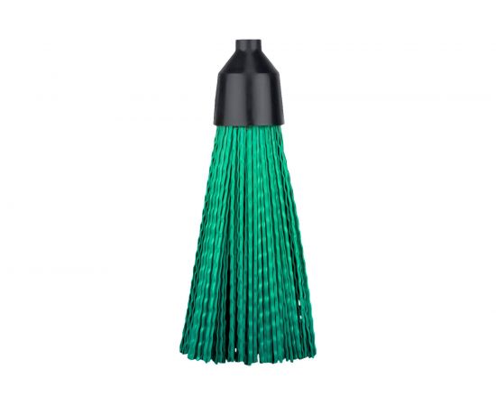 Синтетическая метла для улицы OfficeClean круглая классическая, с деревянным черенком 120 см 321799 – изображение 2