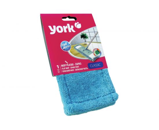Плоская насадка YORK МОП Classic для швабры/держателя 40 см, карманы микрофибра 081090 – изображение 2