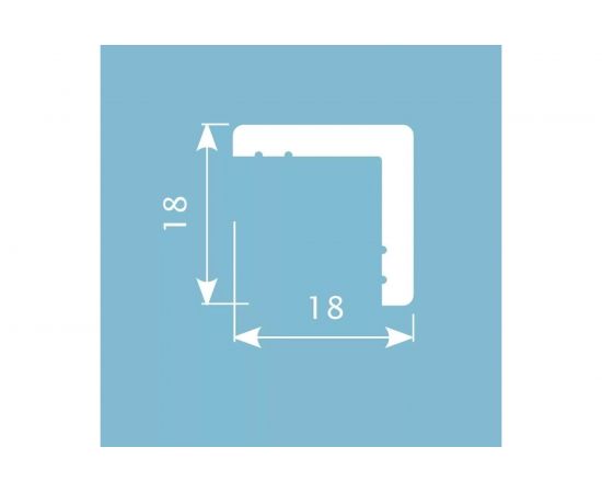 Угол Cosca Decor AX002 18x18 мм, 2000 мм, экополимер СПБ070545 – изображение 3