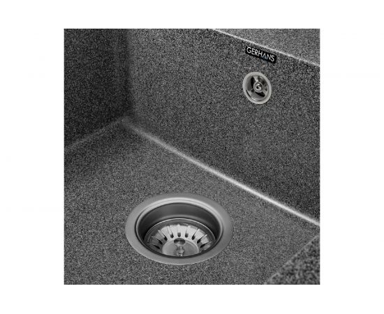 Кухонная мойка Gerhans B 27 24 ГРАФИТ /БЕЛАРУСЬ/ 760х510 мм В27-24 – изображение 3