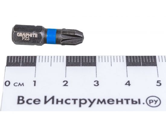 Биты ударные Graphite PZ3 x 25 мм 1/4" S2 2 шт. 56H505 – изображение 3