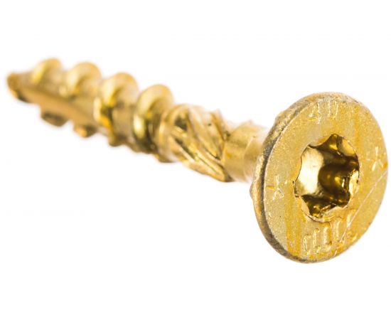 Конструкционный шуруп ЕВРОПАРТНЕР для дерева с фрезой потай ж/п Torx 30, 6.0х40 20шт T2 0056 7 – изображение 3