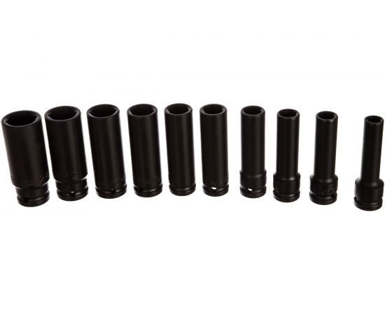 Набор 6 гранных длинных, ударных головок 1/2"", FORCE 4107-10 – изображение 3