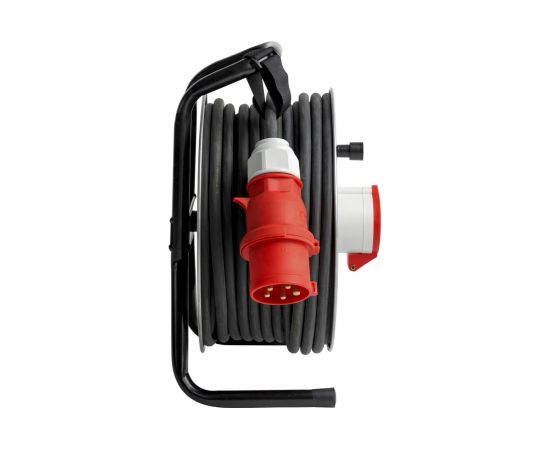 Удлинитель на катушке ЭНАРГИТ 380 Вольт МК1: кг 5*2,5 30 метров,1 розетка ip44 МК1-525-30К-3801-44 – изображение 3