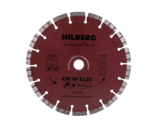 Диск алмазный отрезной Industrial Hard (230х22.23 мм) Hilberg HI806 – изображение 3