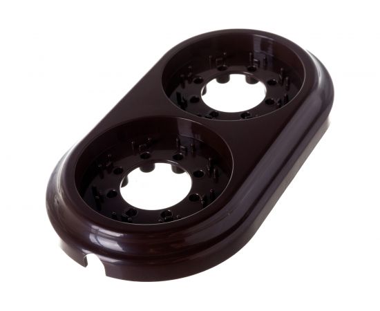 Рамка 2-местная Bylectrica, серия РЕТРО ЮЛИГ.735212.471, шоколад – изображение 3