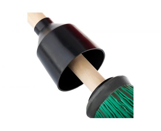 Синтетическая метла для улицы OfficeClean круглая классическая, с деревянным черенком 120 см 321799 – изображение 3