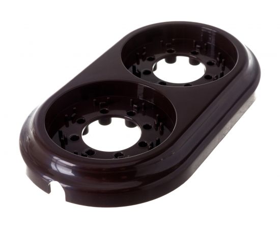 Рамка 2-местная Bylectrica, серия РЕТРО ЮЛИГ.735212.471, шоколад – изображение 4