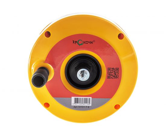 Вертушка для удаления засоров в трубах (до Ф 50 мм, длиной до 7.6 метров, пластиковый барабан, с подключением для шуруповерта) КРОКОЧИСТ 51721-7-8 – изображение 4