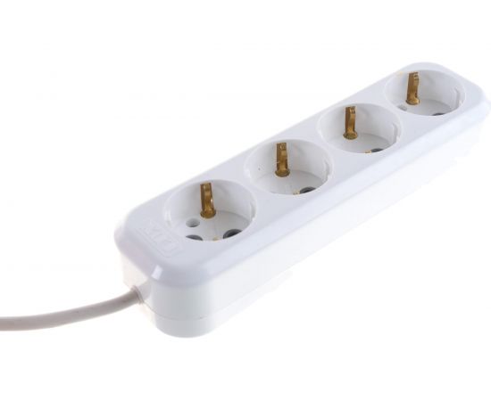Четырехместный сетевой удлинитель с заземлением LUX У4-Е, 7м, 4606400414766 – изображение 4