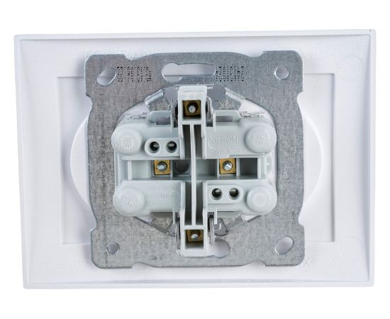 Розетка NILSON 2СП серебро Touran metallic 24131024 – изображение 4