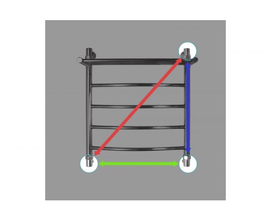 Полотенцесушитель ENERGY Classic modus 600х500 00000015285 – изображение 4