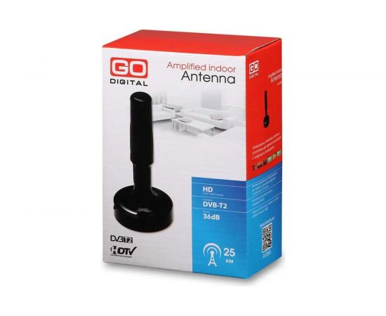 Комнатная антенна GoDigital AV 2850, активная с усилителем – изображение 5