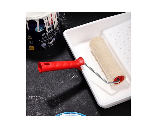 Валик REXANT натуральный бесшовный мех, ворс 12мм, ширина ролика 180мм, диам. 42мм, бюгель 6мм 89-0035 – изображение 5