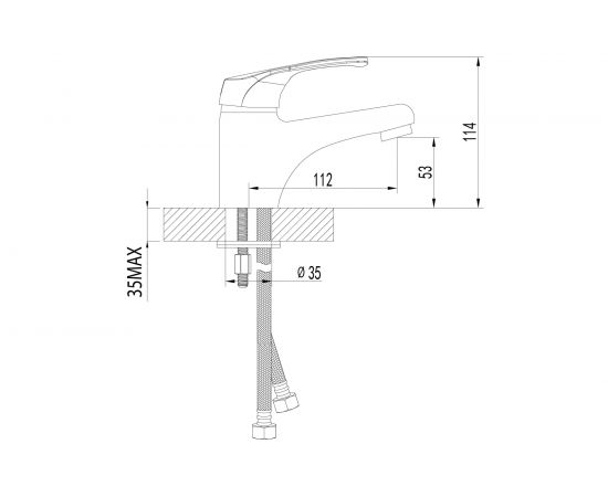 Смеситель для раковины Lemark Omega LM3106C – изображение 5