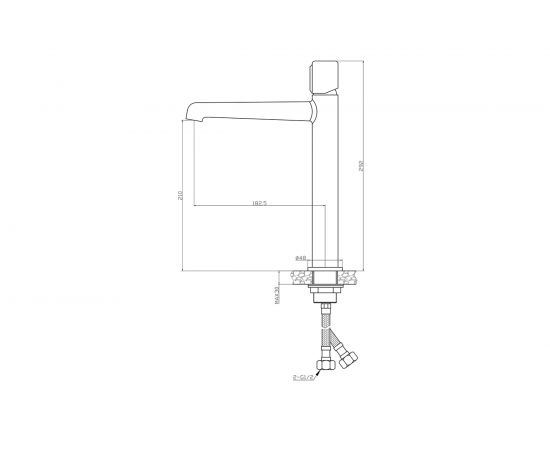 Смеситель для раковины Agger Slim хром A2212100 – изображение 6