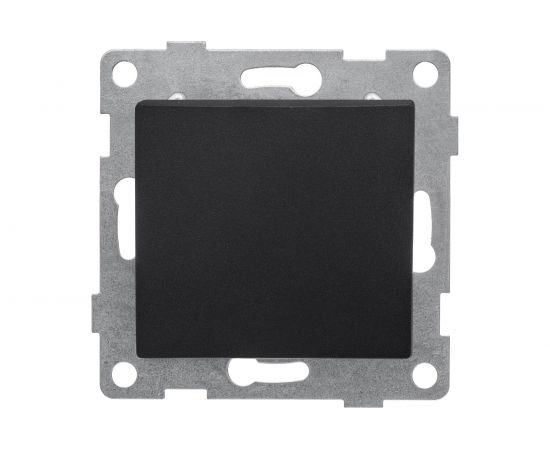 Механизм выключателя GUSI ELECTRIC Bravo 1 клавиша, СУ, 10А, 250В, графит С10В1-010 