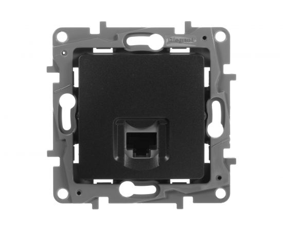 Компьютерная розетка Legrand Etika Антрацит RJ45, категория 5е UTP 672641 