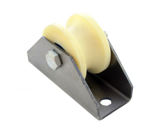 Ролик для ворот Rolik-Opt капролон, d.70 мм, под трубу d.3/4"", на платформе К2709 