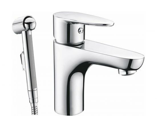 Смеситель для раковины с гигиенической лейкой WasserKRAFT Leine 3508 