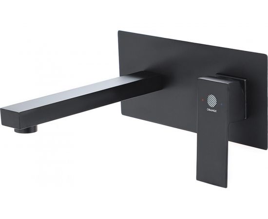 Смеситель для раковины Orange черный M04-722b 