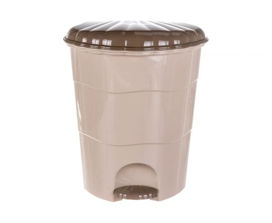 Ведро для мусора Violet с педалью, 32 л, латте-капучино 53220 