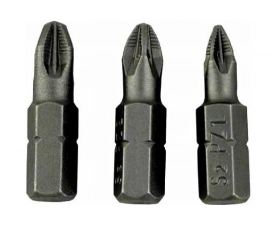 Бита крестовая PZ 1/PZ 2/PZ 3X25, 3 шт. в блистере Felo 02193216 