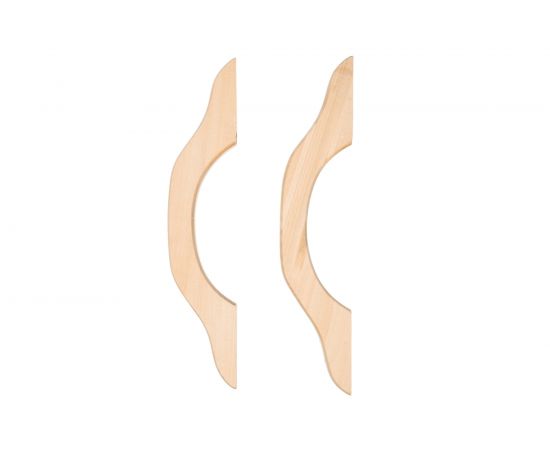 Дверная большая ручка Банные штучки 35х8.5х2.6 см, липа, в комплекте 2 шт 3596 