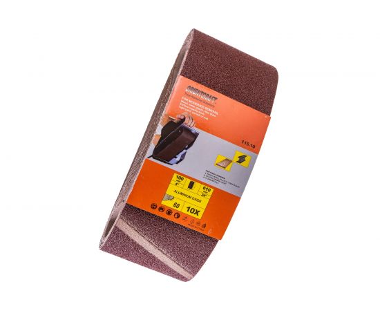 Лента абразивная бесконечная тканевая (10 шт; 100x610 мм; P60) Orientcraft OCE100610060 