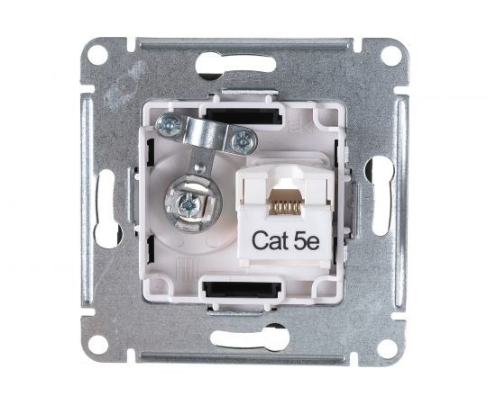 Розетка 2-ная ТВ + компьютерная RJ45 Schneider Electric AtlasDesign Карбон категории 5Е ATN001089 – изображение 2