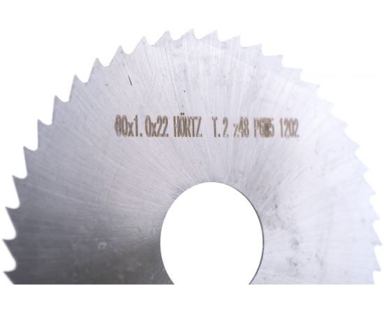 Фреза отрезная (80x1x22 мм; тип 2; z=48; Р6М5) HORTZ 205265 – изображение 2