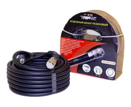 Шланг гибридный с фитингами рапид (10 м; 6х12 мм; рапид EURO) POWER TECHNIC AH6/12-10 – изображение 2