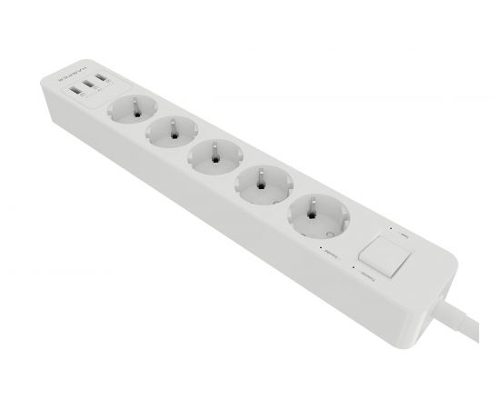 Удлинитель HARPER с USB зарядкой UCH-530 White H00002264 – изображение 2