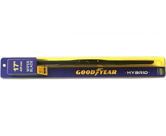 Гибридная щетка стеклоочистителя HYBRID 17/43 cm всесезонная Goodyear GY000517 – изображение 2