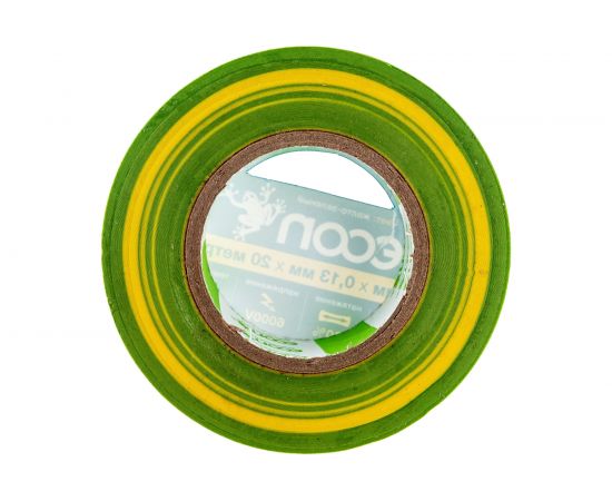 Изолента ECON 19/20/0,13, жёлто-зелёный 19201305 – изображение 2