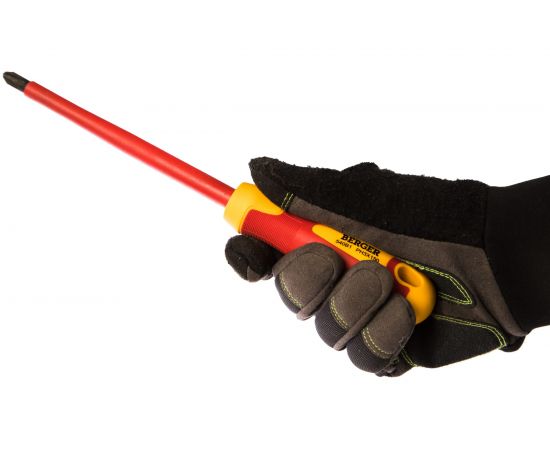 Диэлектрическая крестовая отвертка PH3*150мм, до 1000V Berger BG BG1058 – изображение 2