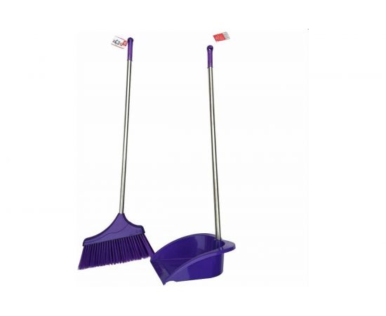 Набор КОШКИН ДОМ щетка+совок, пластик, металл, 2 ручки, 78см 30-02-004 – изображение 2