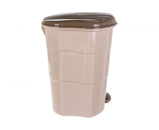 Ведро для мусора Violet с педалью, 32 л, латте-капучино 53220 – изображение 2