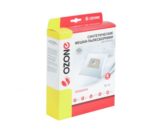 Мешки-пылесборники синтетические для пылесосов ROWENTA (4 шт.) OZONE M-31  – изображение 2