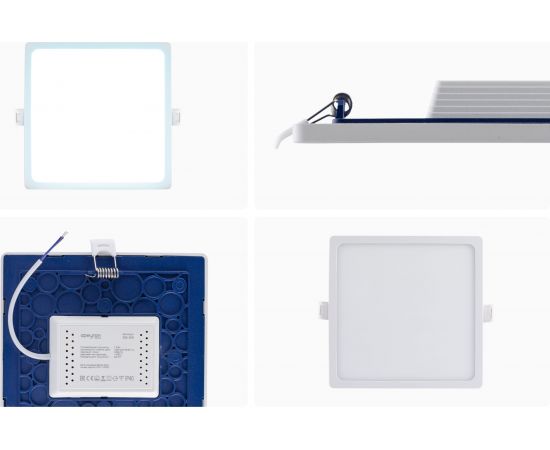 Светодиодная встраиваемая панель APEYRON 220В, 15Вт, CRI:80Ra, 1200Лм, 145x129мм, квадрат 06-59 – изображение 22