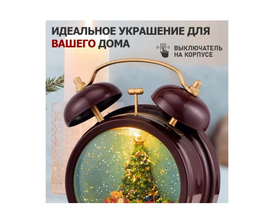 Декоративный светильник NEON-NIGHT Часы с эффектом снегопада 501-162 – изображение 3