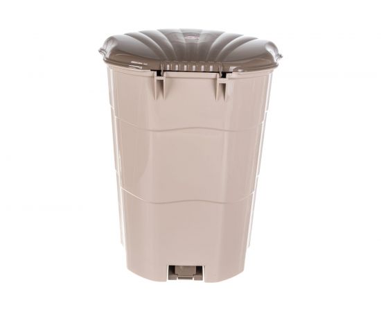 Ведро для мусора Violet с педалью, 32 л, латте-капучино 53220 – изображение 3