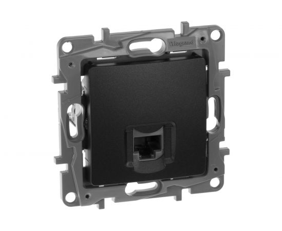 Компьютерная розетка Legrand Etika Антрацит RJ45, категория 5е UTP 672641 – изображение 3