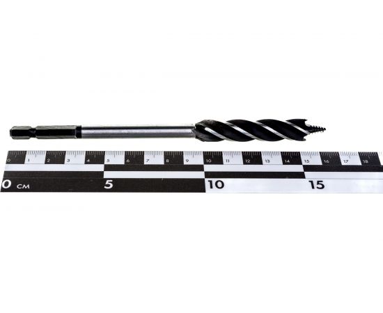 Сверло 4-х заходное по дереву (12х165 мм) ПРАКТИКА 037-633 – изображение 3