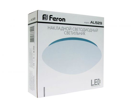 Накладной светодиодный светильник, тарелка, белый, 24W, 6400K Feron AL529 28563 – изображение 3