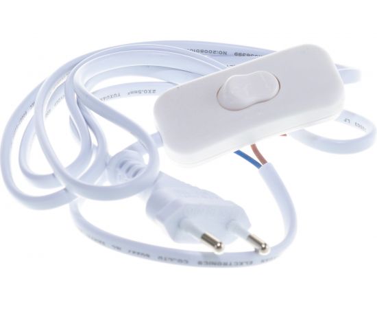 Шнур Navigator NPS-FS-170-2x0.5-WH, 1.7м, с выключателем, белый 61724 – изображение 4